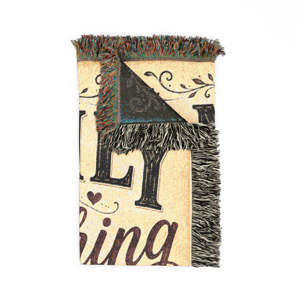 Family Is Everything Woven Blanket | Premium Cotton Throw