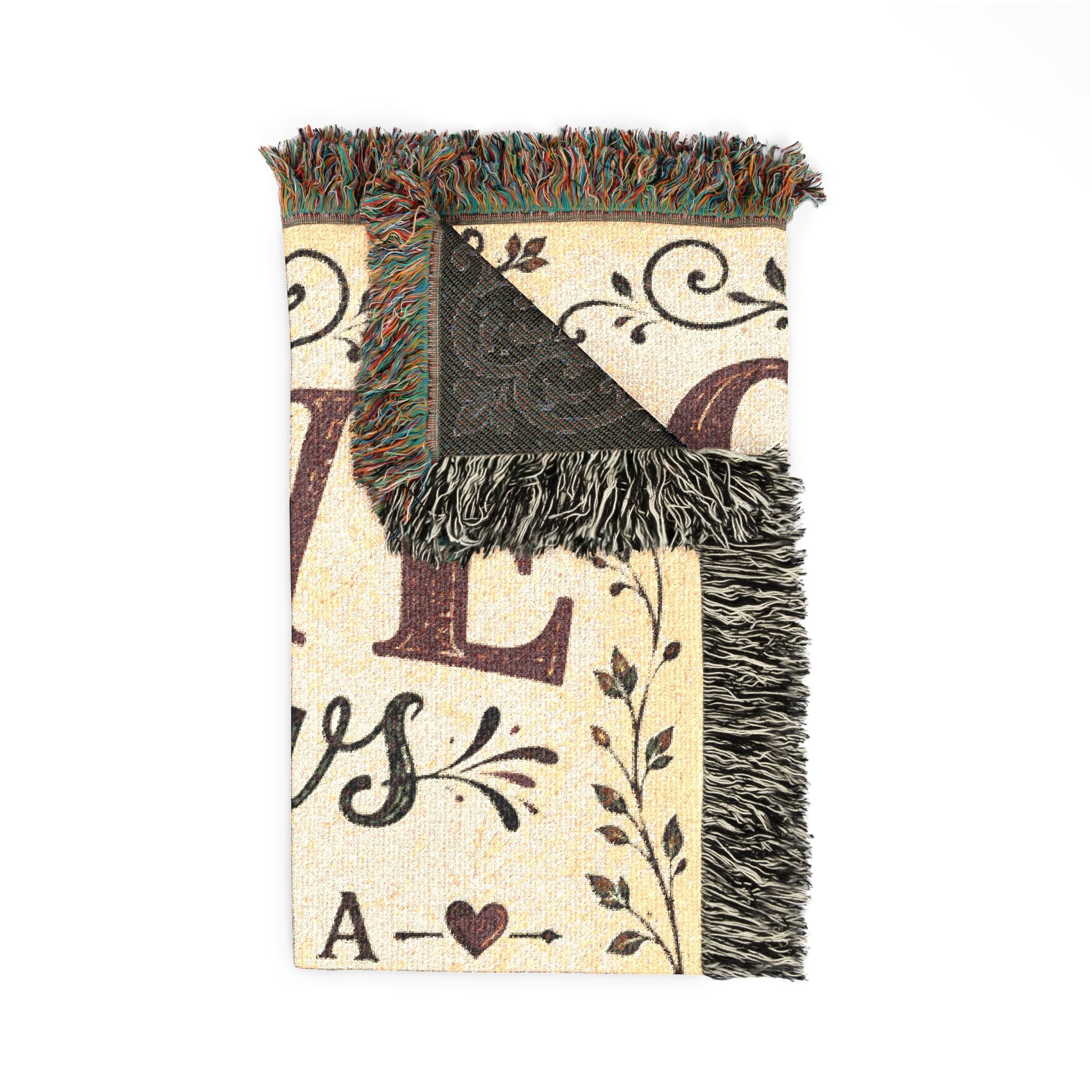 Love Grows Best in a Family Woven Blanket | Premium Cotton Throw