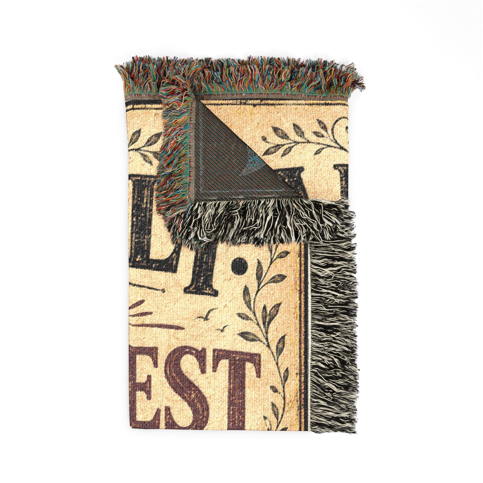 Family Our Greatest Adventure Woven Blanket | Premium Cotton Throw