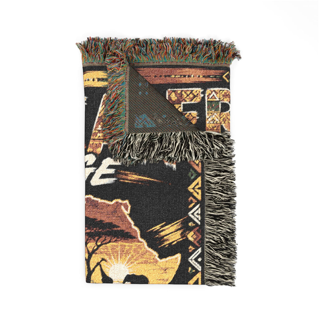 African Heritage Woven Blanket | One Continent, One People | Premium Cotton Throw