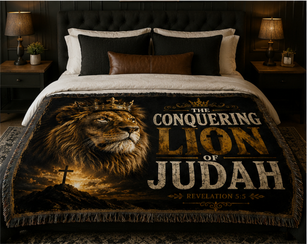 Lion of Judah Woven Blanket
