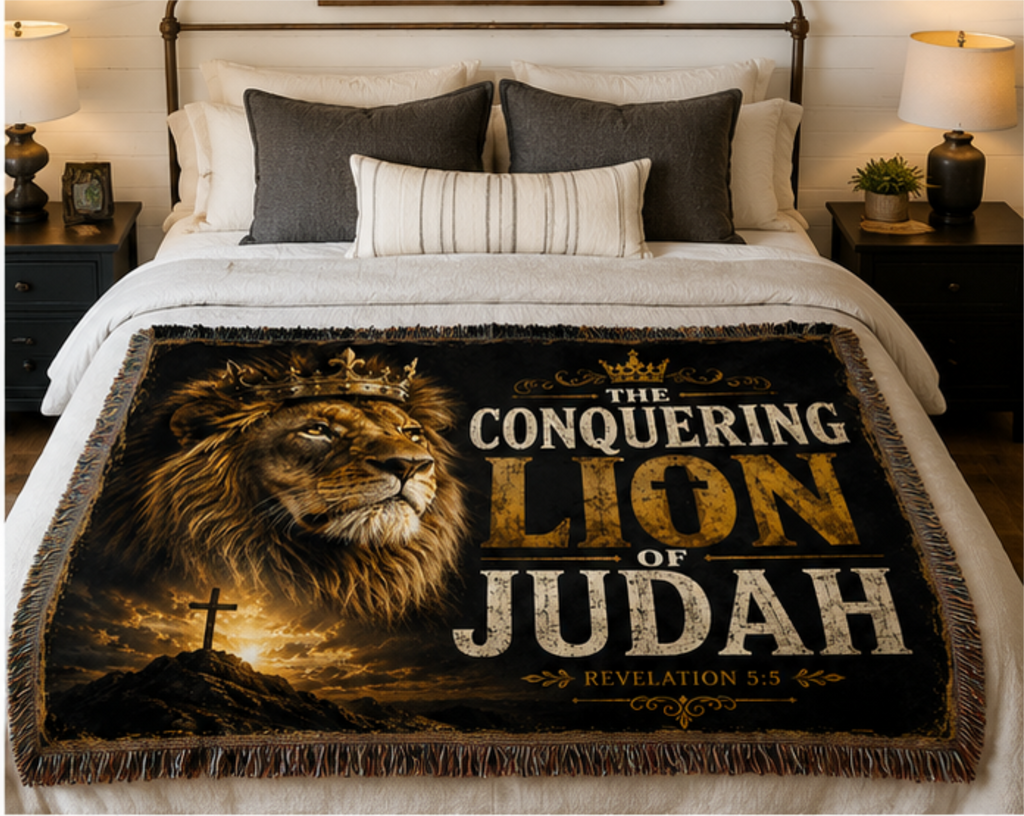 Lion of Judah Woven Blanket