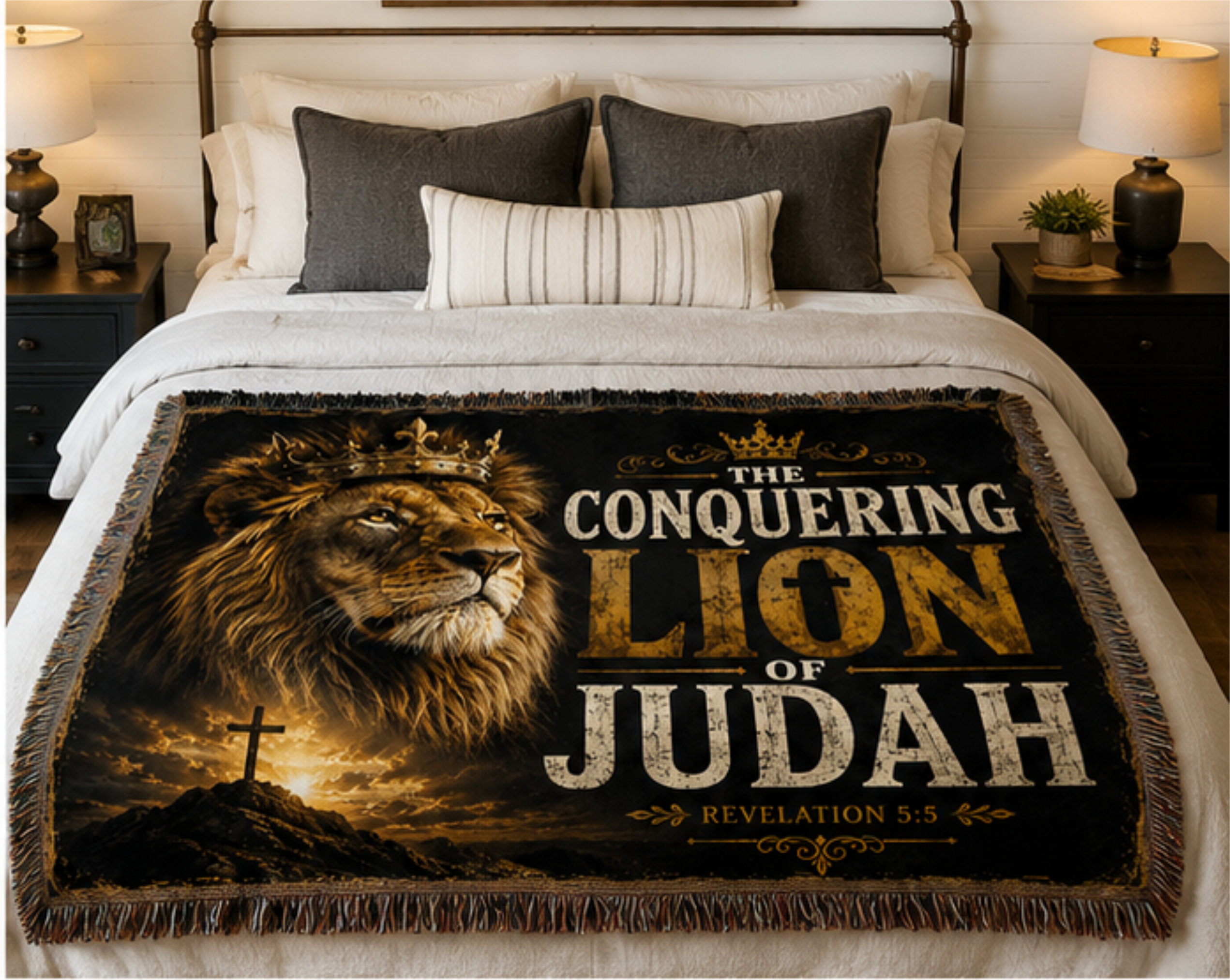 Lion of Judah Woven Blanket