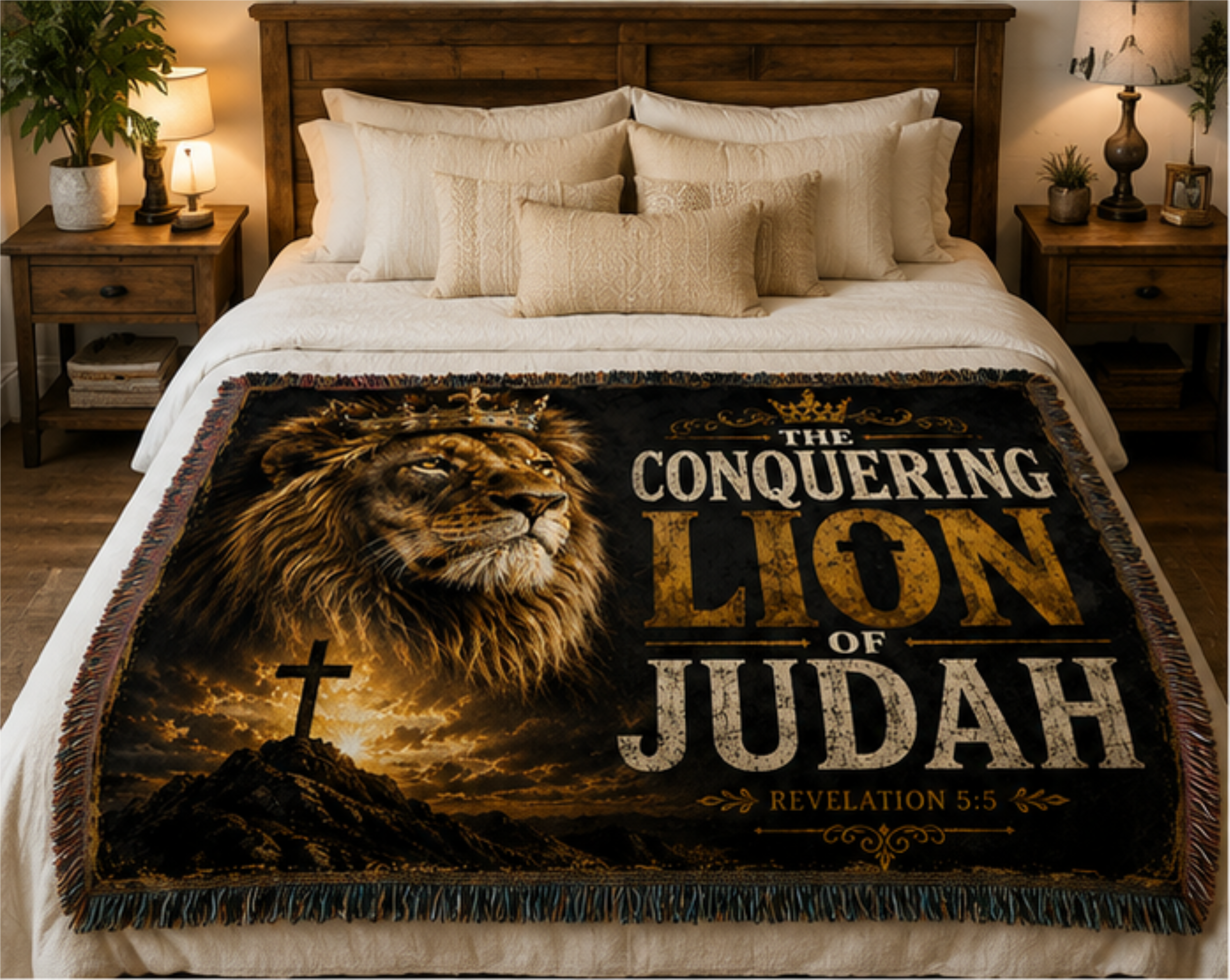 Lion of Judah Woven Blanket