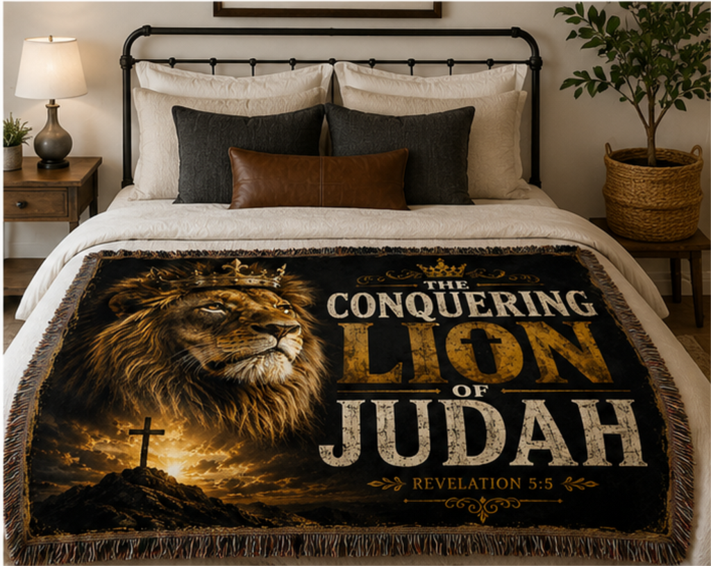 Lion of Judah Woven Blanket