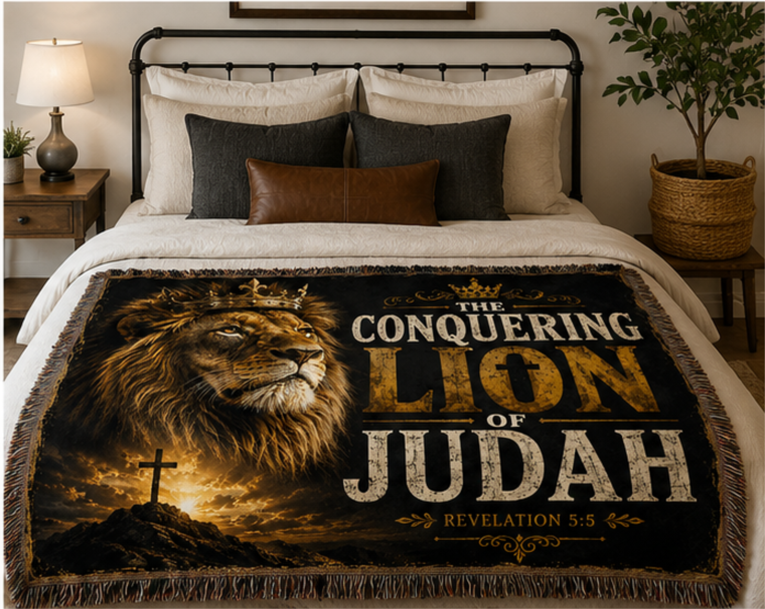 Lion of Judah Woven Blanket