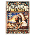 Native American Heritage Woven Blanket