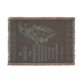Inspirational Eagle Woven Blanket — "Be Strong and Courageous" Throw