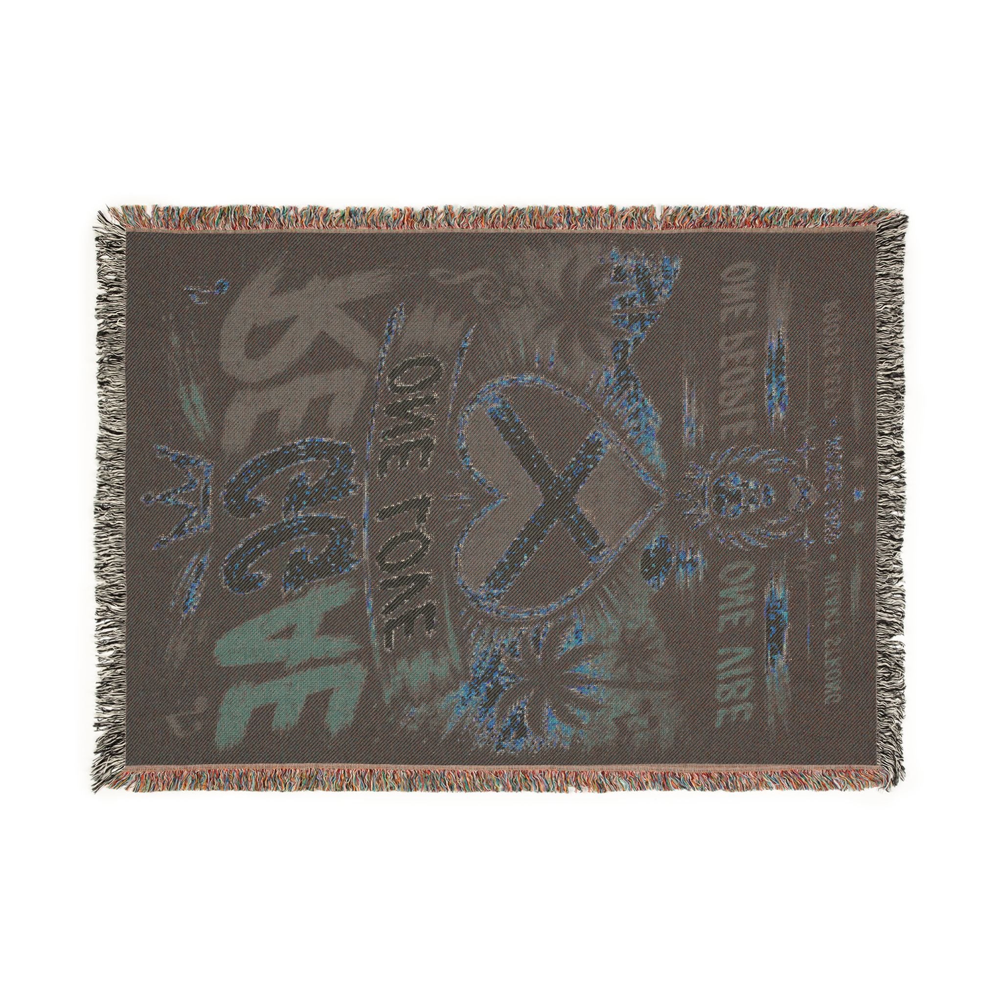 Reggae One Love Woven Blanket | Jamaica Throw | Caribbean Home Decor