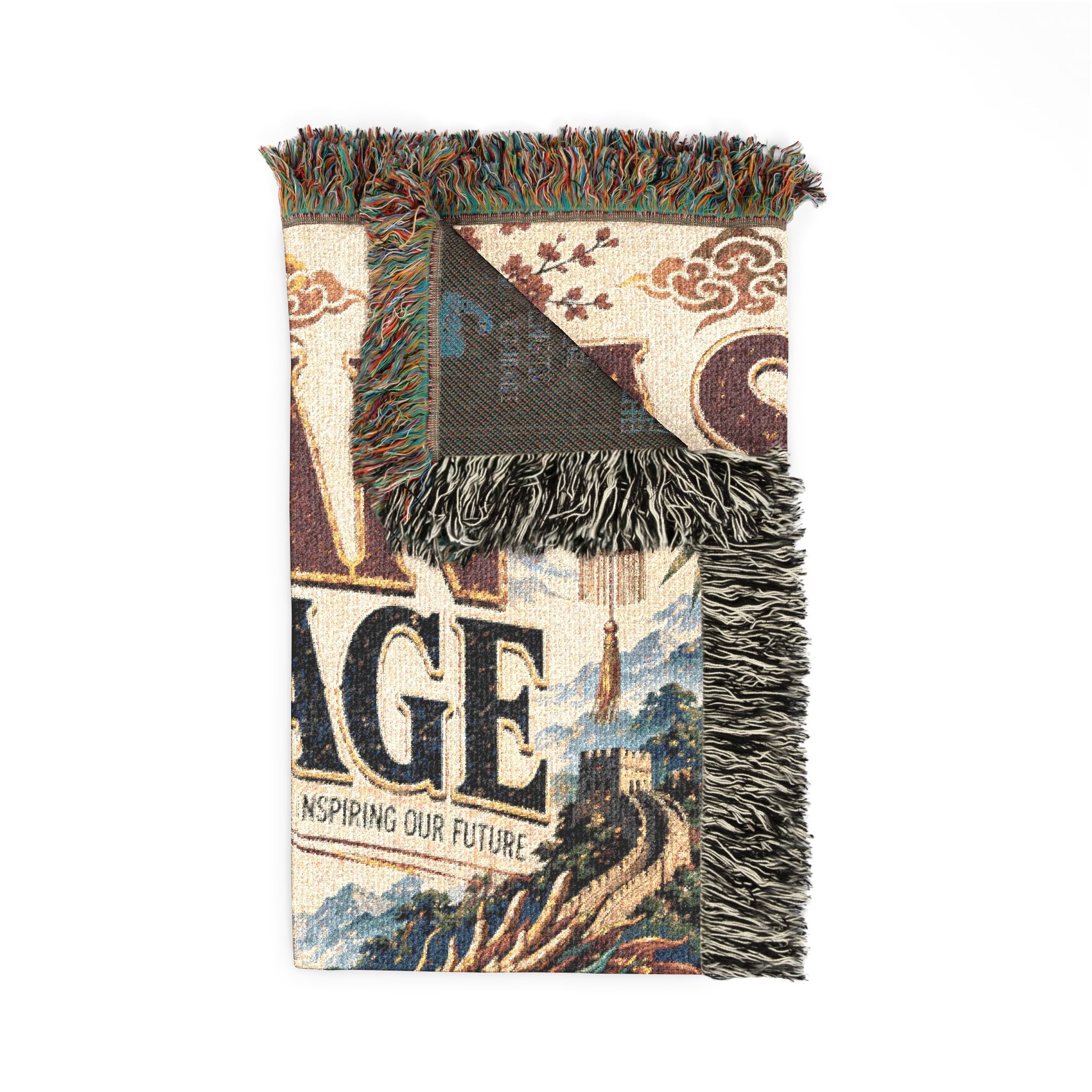 Asian Heritage Woven Blanket | Culture & Tradition