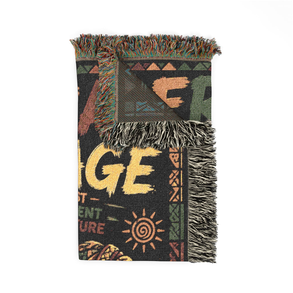 African Heritage Woven Blanket | Culture, Pride & Unity | Premium Cotton Throw